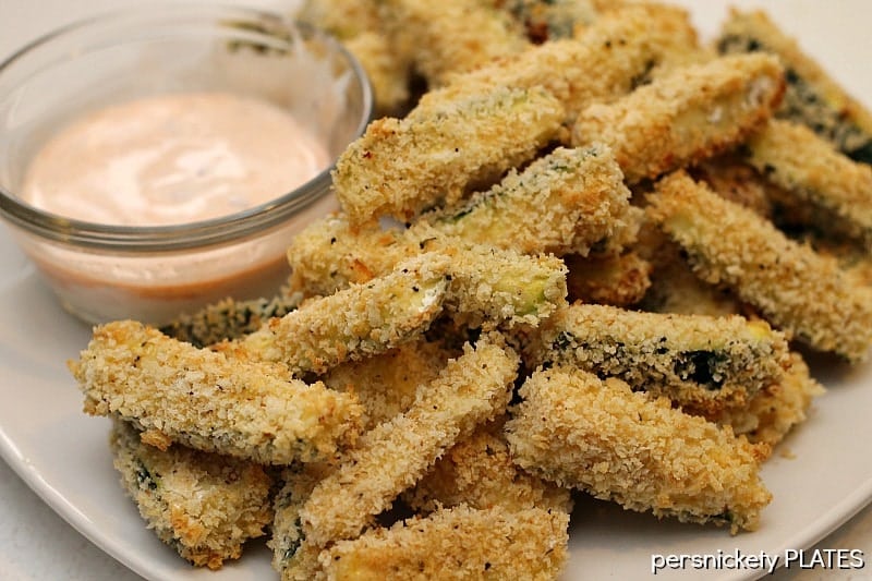 Baked Zucchini Fries | Persnickety Plates