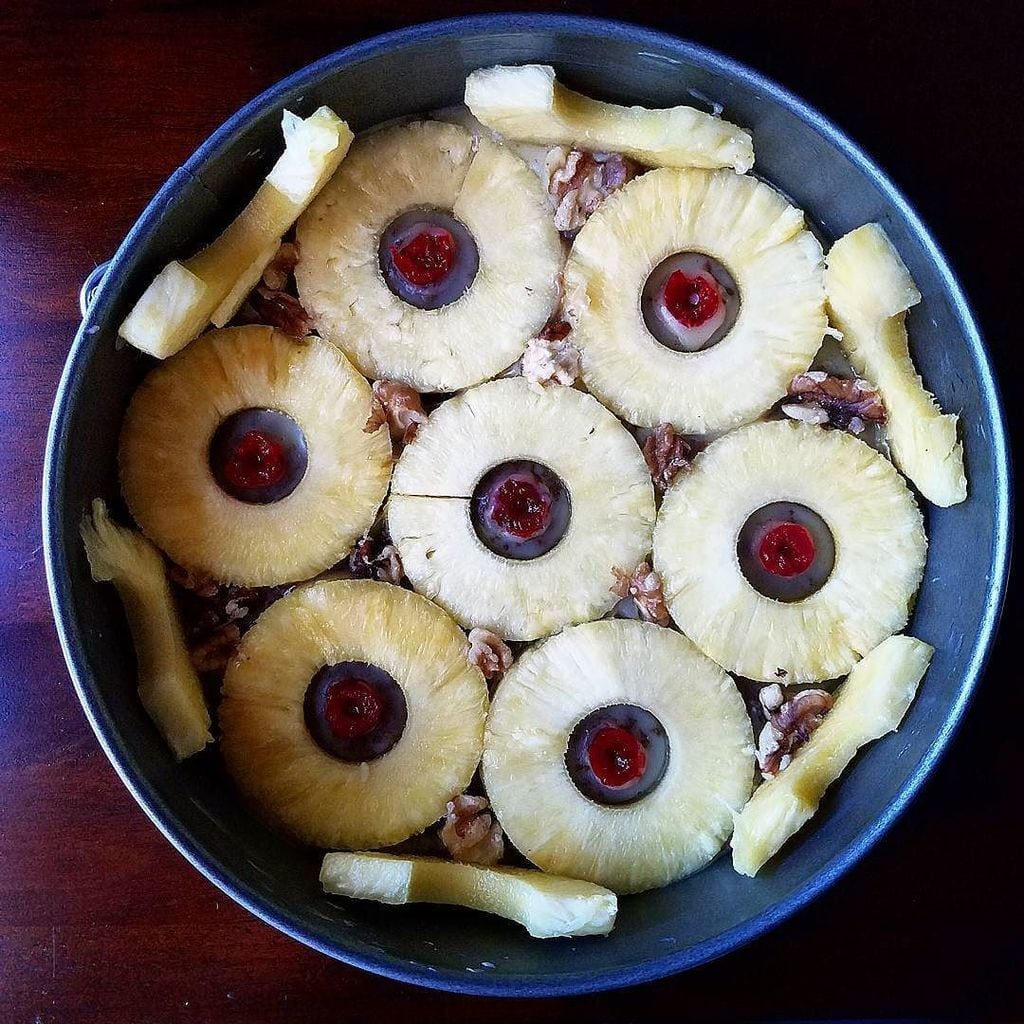 pineapple-upside-down-cake-prep