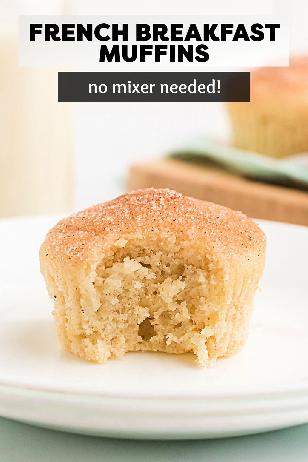 These French Breakfast Muffins, aka French Breakfast Puffs, are little bites of heaven. Imagine biting into a tender vanilla muffin that’s been soaked in hot melted butter and then rolled in cinnamon and sugar for the perfect amount of sweetness. It’s like the perfect Snickerdoodle muffin recipe. | www.persnicketyplates.com