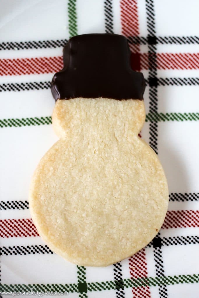 Chocolate Dipped Shortbread Cookies are a simple, from-scratch, shortbread cookie dipped in dark chocolate that's perfect for dunking in milk, coffee, hot chocolate...Santa won't be disappointed!