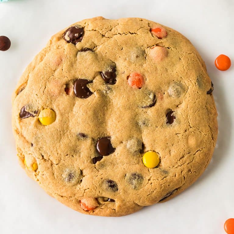 Giant Peanut Butter Cookie with Reese’s Pieces