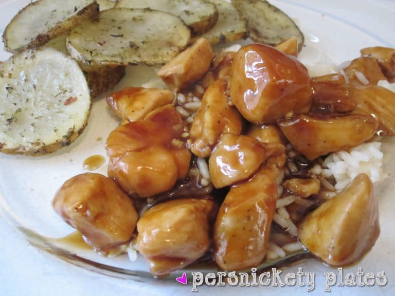 Bourbon Chicken with Roasted Potatoes