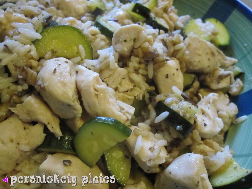 Garlic Chicken & Zucchini Stir Fry | Persnickety Plates