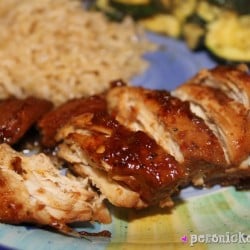 Slow Cooker Honey Bourbon Chicken | Persnickety Plates