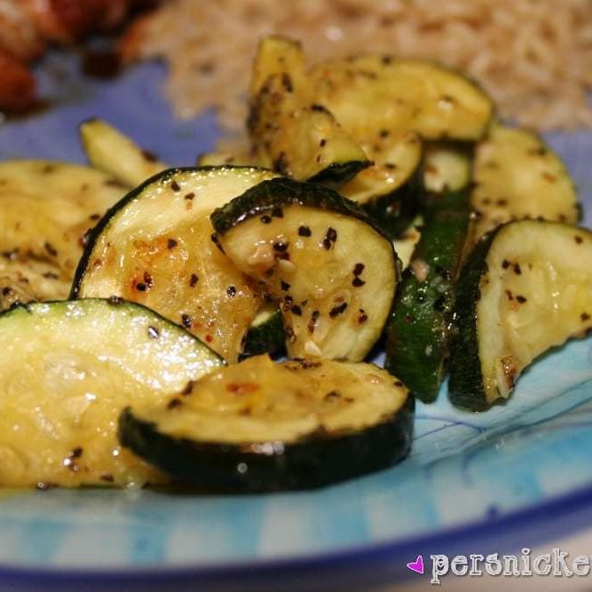 roasted zucchini on plate