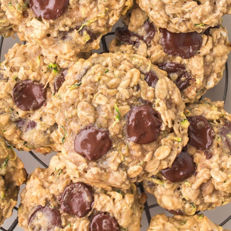 Zucchini Oatmeal Cookies (with chocolate chips!)