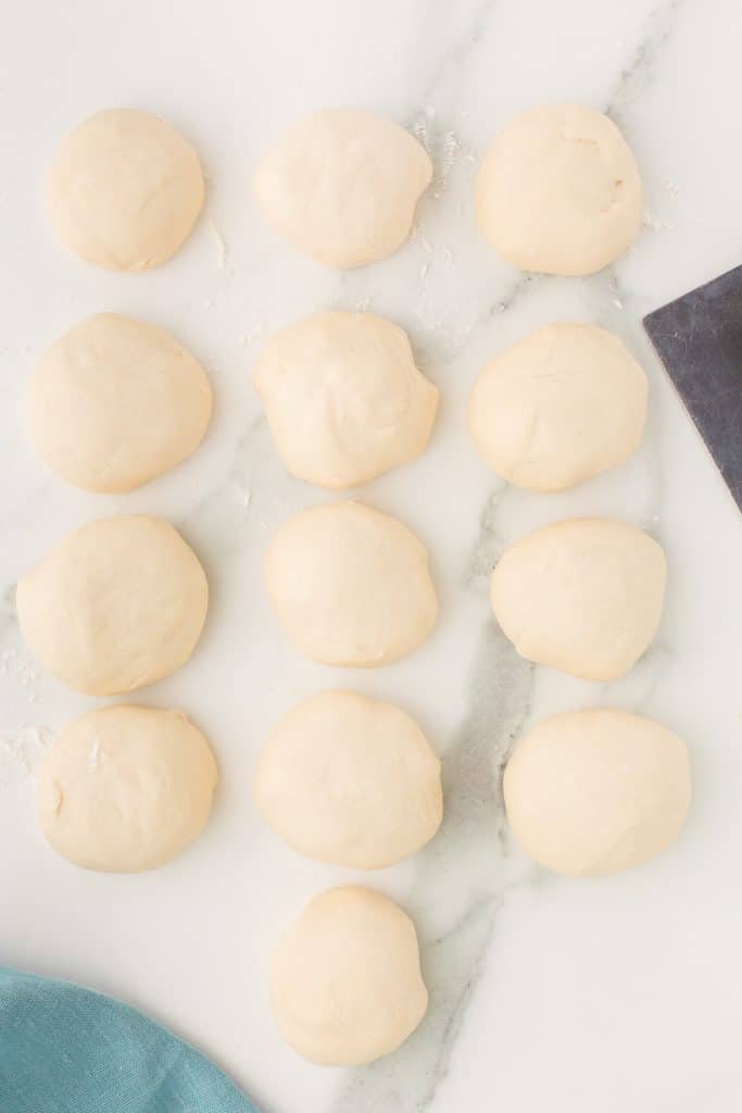 13 balls of dough.