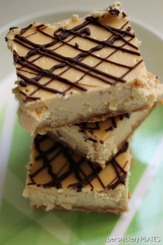 Reese's Peanut Butter Cup Cheesecake Bars | Persnickety Plates
