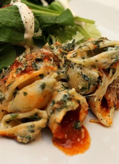 Spinach Unstuffed Shells | Persnickety Plates