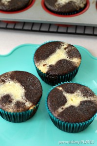Cheese Cake Filled Black Bottom Cupcakes