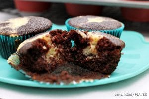 Cheese Cake Filled Black Bottom Cupcakes