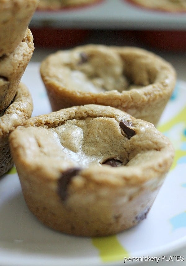 Browned Butter Chocolate Chip Cookie Cups | Persnickety Plates