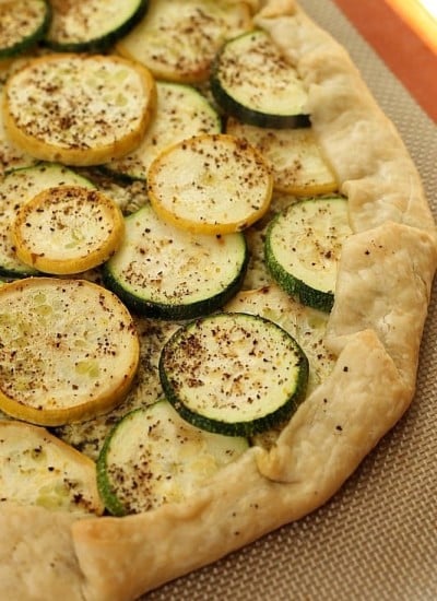 Zucchini and Squash Galette | Persnickety Plates