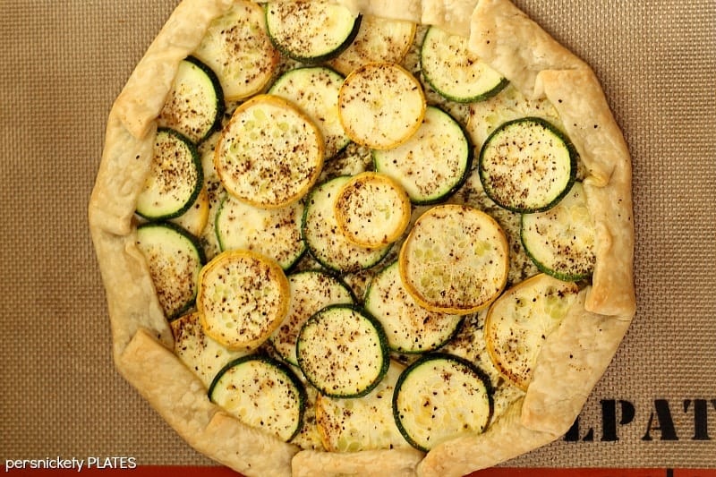 Zucchini and Squash Galette | Persnickety Plates