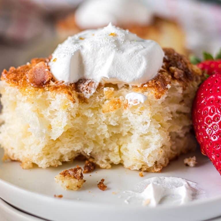 Pineapple Angel Food Cake – only TWO ingredients!