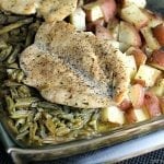 Ranch Chicken Veggie Bake is ideal for busy moms who hate cleaning up a ton of dinner dishes! This one-dish meal has chicken, veggies, and potatoes!