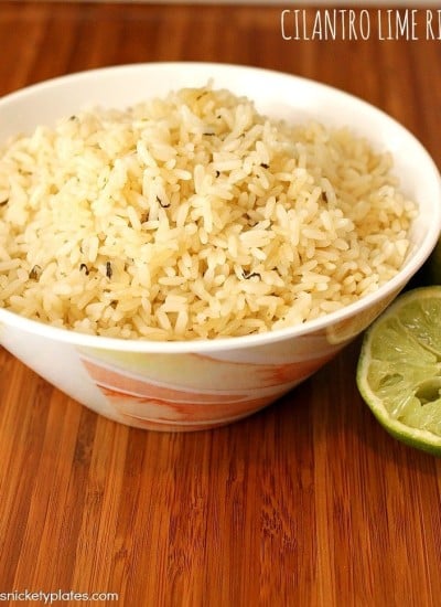 Making cilantro lime rice at home is nearly as easy as ordering it at your favorite Mexican restaurant! | Persnickety Plates