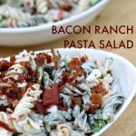 Bacon Ranch Pasta Salad is a simple but flavorful dish that is perfect for summertime entertaining.