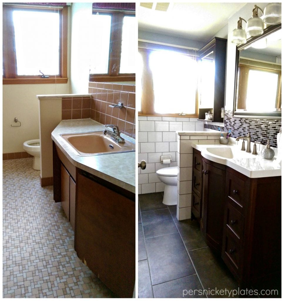 Bathroom Vanity Before & After | Persnickety Plates
