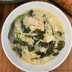 Lemon Chicken Orzo Soup is the perfect light and summery meal. It comes together in just about 30 minutes and it's pretty healthy! | www.persnicketyplates.com