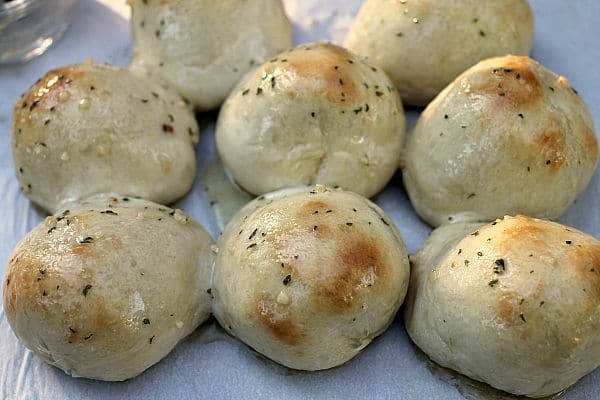Rhodes Garlic Cheese Bombs | Persnickety Plates