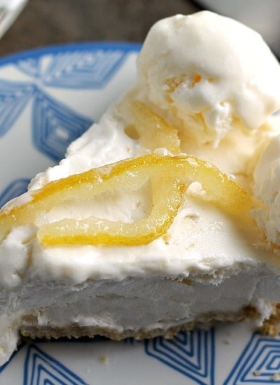 Lemonade Ice Cream Pie is nearly no bake (it can be if you take a shortcut with store bought crust!) and perfect for hot summer days. The tart lemonade flavor is balanced by the sweet graham cracker crust and creamy ice cream base.