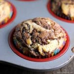 Nutella Swirl Muffins are a simple, moist muffin with a sour cream base, swirled with Nutella. | Persnickety Plates ad