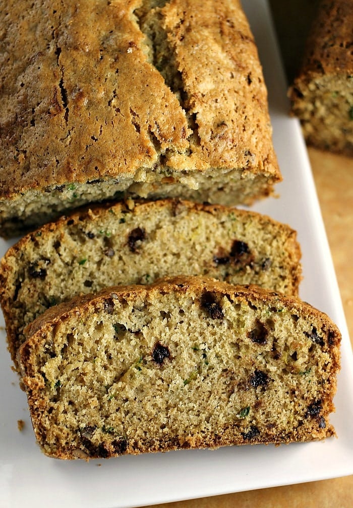 Classic Zucchini Bread filled with pecans (and sometimes chocolate chips!) is a simple but delicious way to use up your summer zucchini crop. | Persnickety Plates