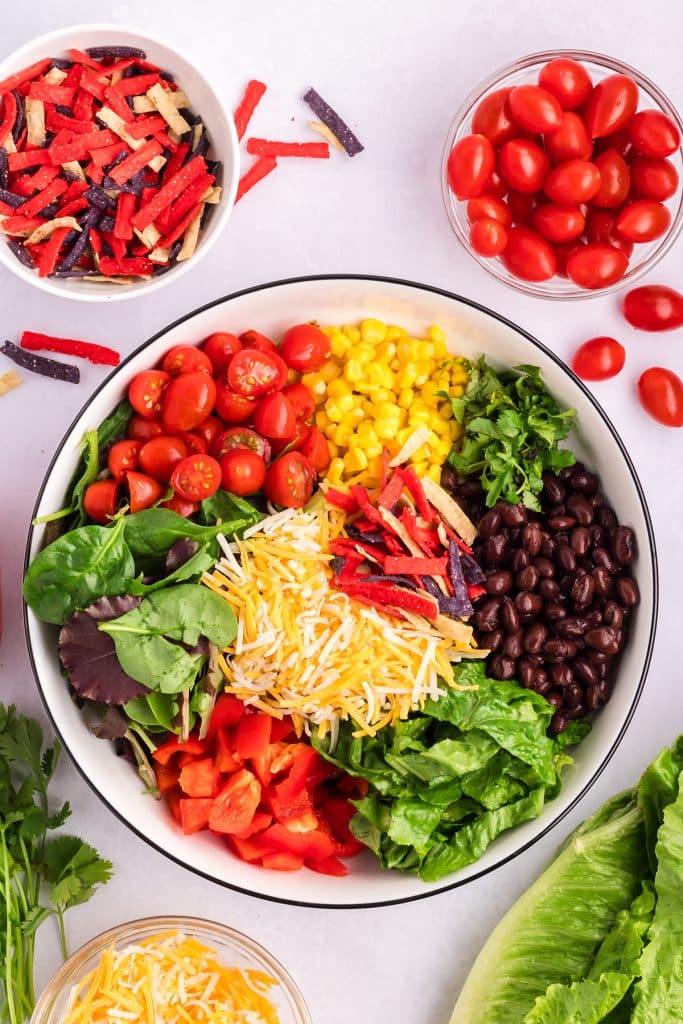 colorful salad in a bowl.