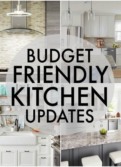 Updating your kitchen is totally possible without going broke. Here are Five Budget Friendly Kitchen Updates that will make a huge difference in your house while being affordable and without leaving you with a giant renovation. | www.persnicketyplates.com AD