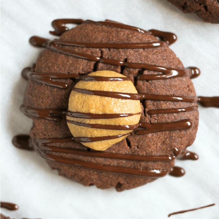 Chocolate Peanut Butter Buckeye Cookies