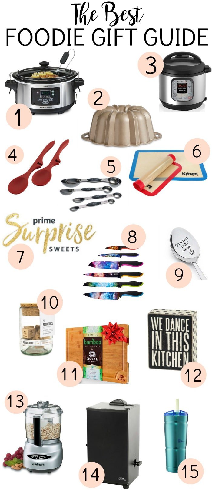 The Best Foodie Gift Guide will make it easy to find the perfect present for the food and kitchen gadget lovers in your life! | www.persnicketyplates.com