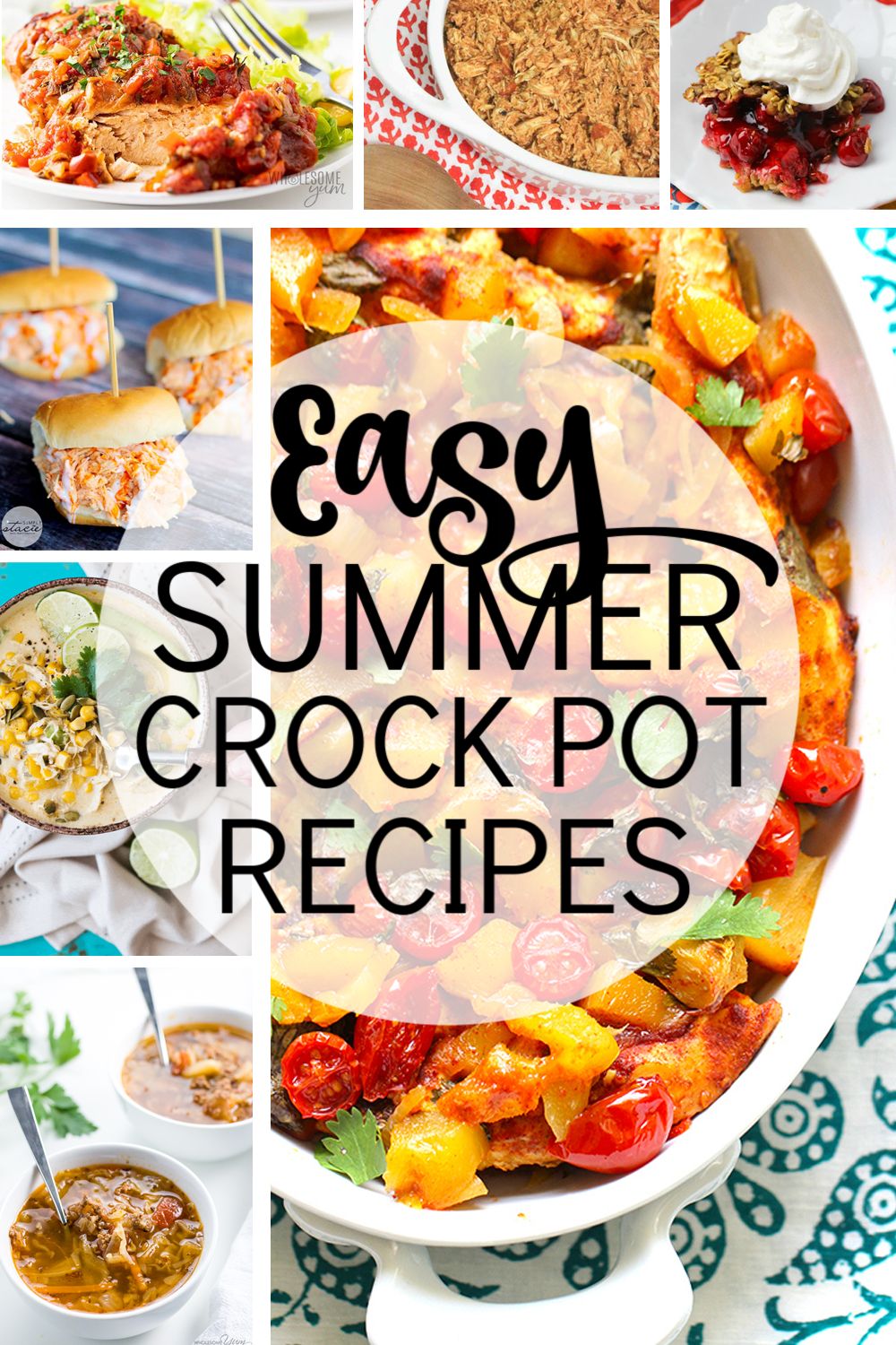 These easy summer crockpot recipes will have you out of the kitchen and out spending time in the beautiful weather. | www.persnicketyplates.com