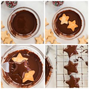Dark Chocolate Stars Shortbread Cookie Recipe dark-chocolate-stars-shortbread-cookie-recipe