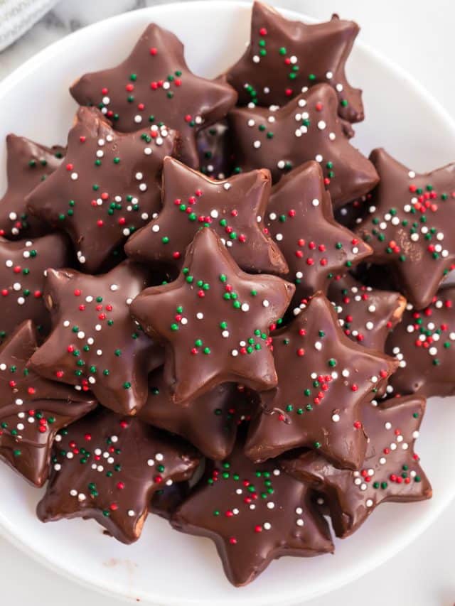 Dark Chocolate Stars – Shortbread Cookie Recipe