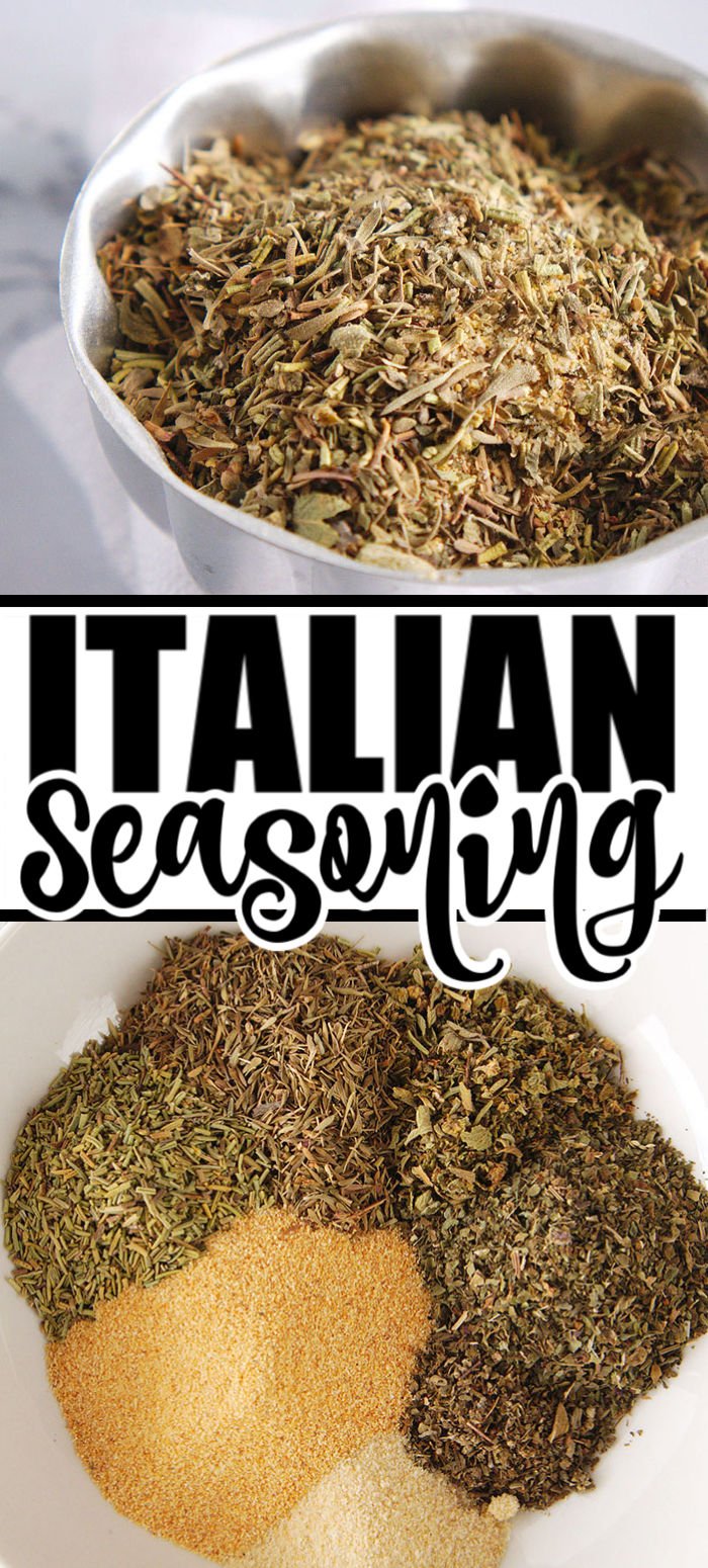 Do you know how easy it is to make homemade Italian seasoning? You'll never buy the pre-made mix again after you realize how simple it is to make yourself. | www.persnicketyplates.com #seasoning #italian #homemade #spices #easyrecipe