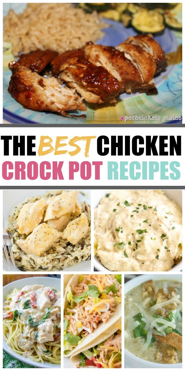Whether you're in need of some quick and easy dinners, or you'd just like to change up your usual chicken dinner routine, these Chicken Crock Pot Recipes are for you!