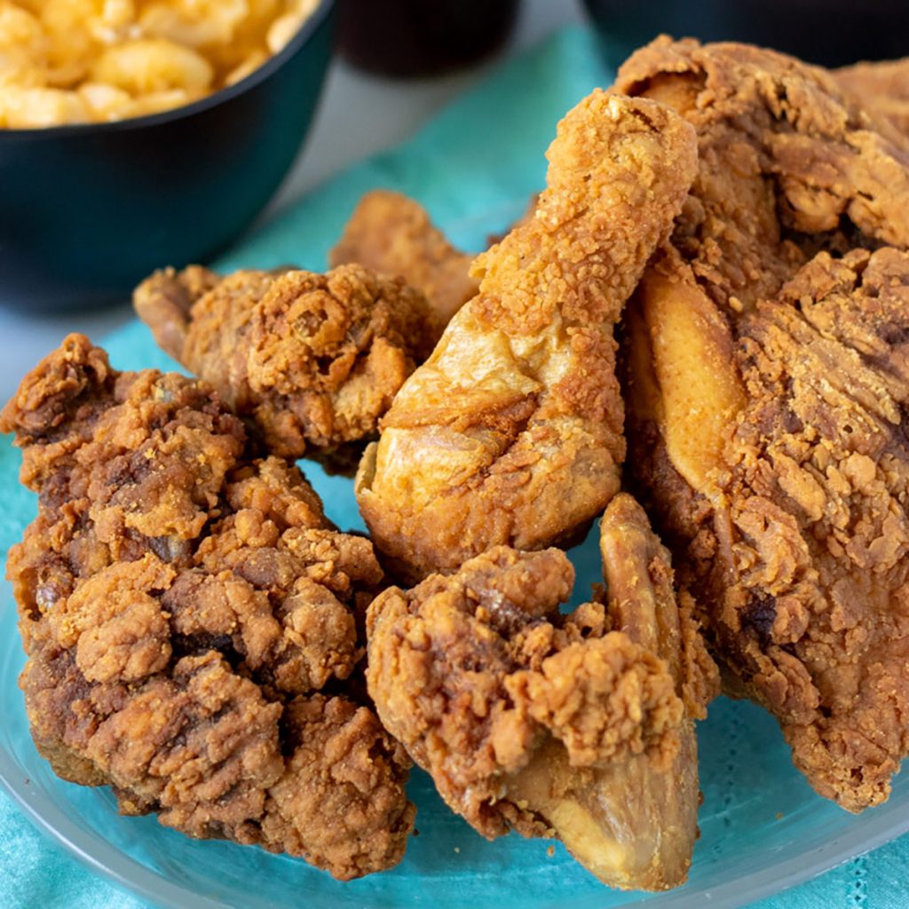plate of fried chicken