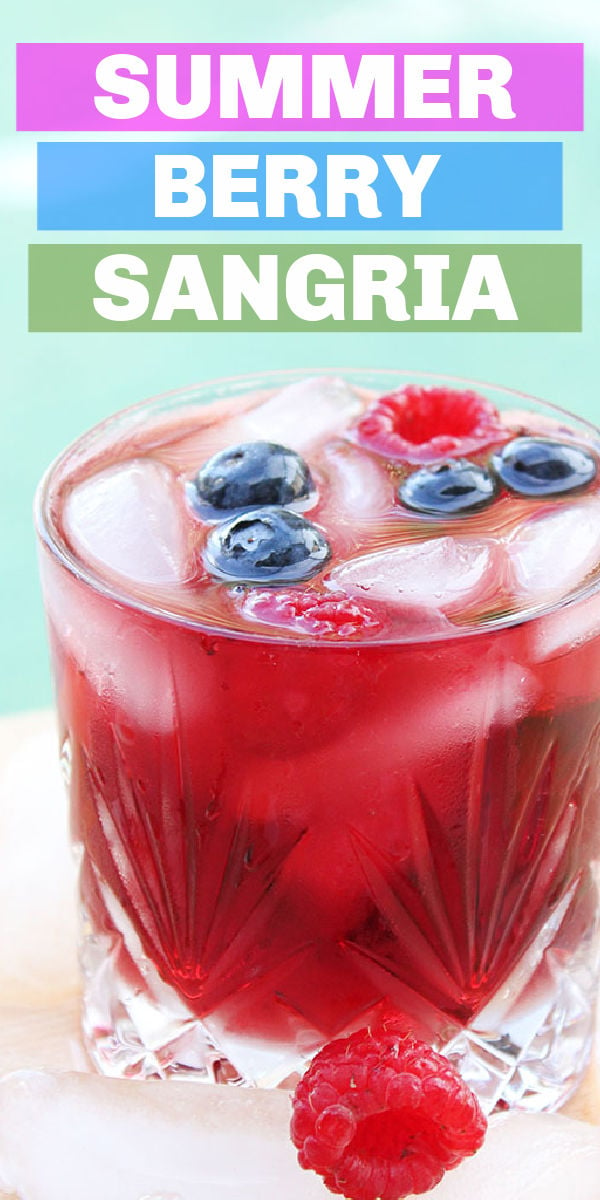 This easy Berry Sangria recipe, full of fresh berries and red wine, is the perfect summer drink. Make as a single serving or triple the recipe and make a pitcher for friends. | www.persnicketyplates.com