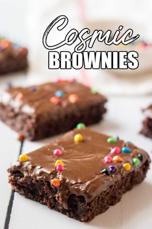 cosmic brownies with title text overlay
