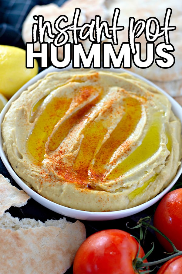 Homemade hummus you are going to love! This instant pot hummus is perfect for snacking. #diprecipe #instantpotrecipe #hummus