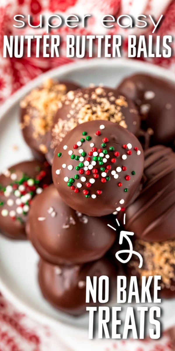 Nutter Butter Balls (or truffles, if you're feeling classy) have just FIVE simple ingredients. They are no-bake, delicious, and perfect for the holidays! | www.persnicketyplates.com
