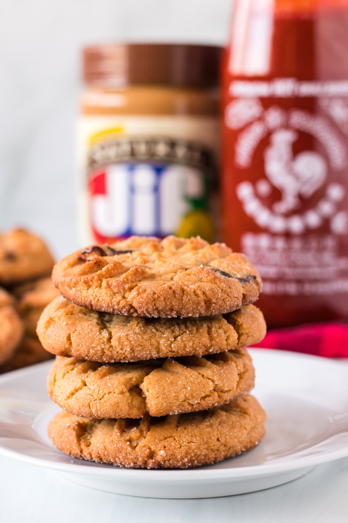 Spicy Peanut Butter Chocolate Chip Cookies