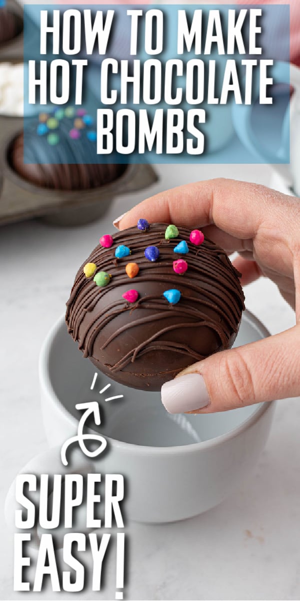Have you had a Hot Chocolate Bomb yet? Have you had a hot chocolate bomb with a COSMIC BROWNIE inside of it? These treats are easy to make, impressive, and fun! | www.persnicketyplates.com