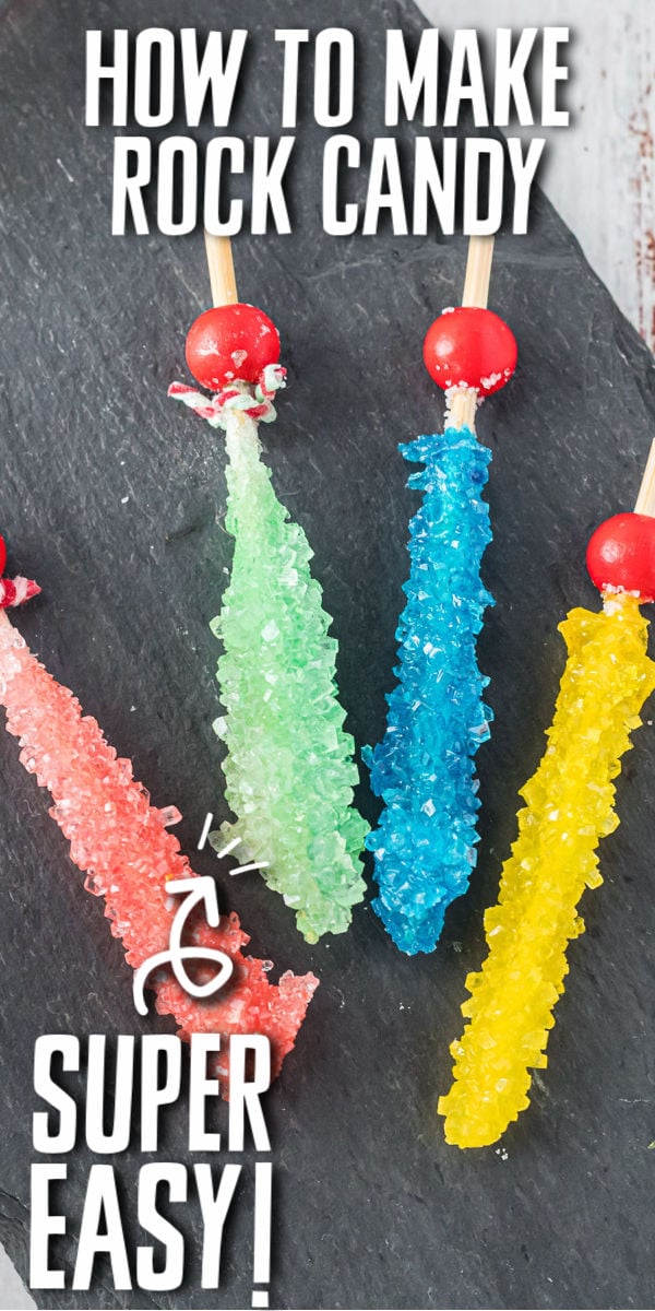 Did you ever wonder how to make rock candy? It's so easy! Homemade rock candy is not only delicious, it's also a fun science experiment! | www.persnicketyplates.com