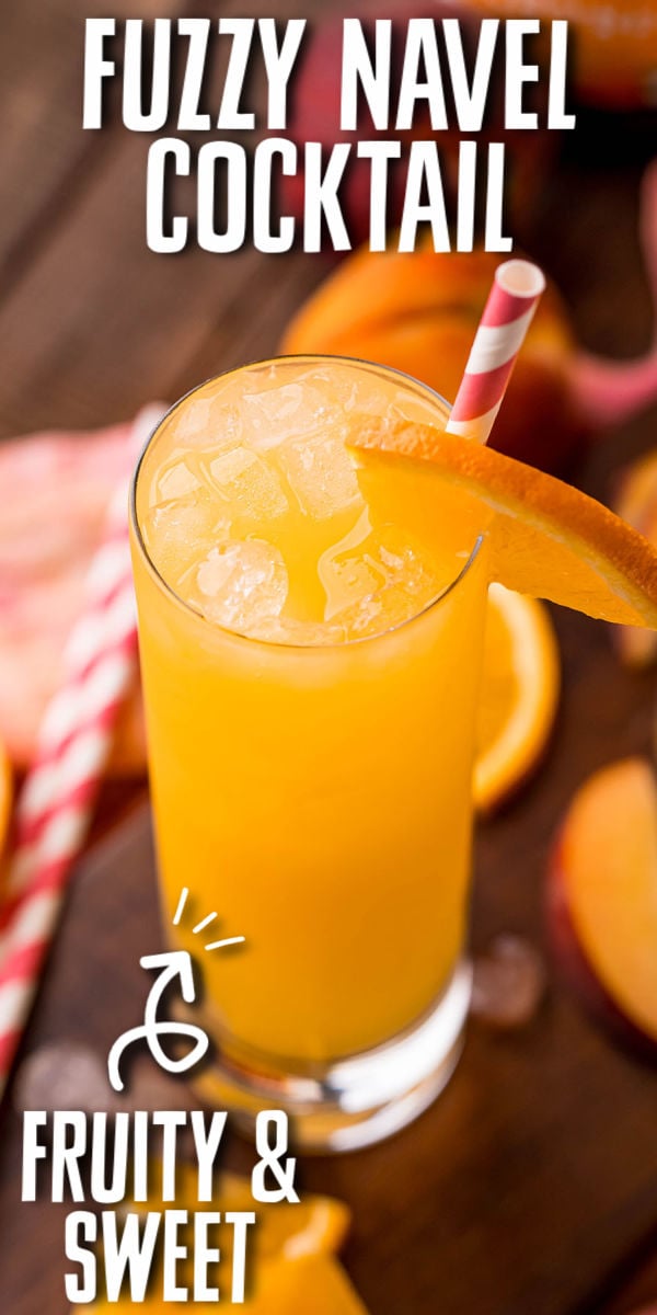 A fuzzy navel is a fruity, fun summer drink. Perfect for brunch or your next BBQ! | www.persnicketyplates.com