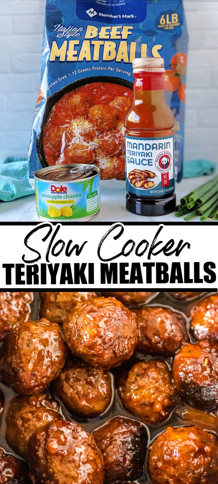 Tender meatballs, slow-cooked in a teriyaki glaze with chunks of succulent pineapple for the perfect pairing of tangy, salty, and sweet. These meatballs make for the ideal savory party appetizer or easy dinner idea! | www.persnicketyplates.com