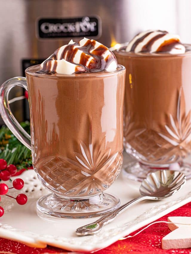 The BEST Ever Slow Cooker Hot Chocolate