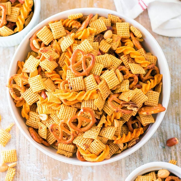 Bold, Spicy Cajun Ranch Party Chex Mix (Slow Cooker Recipe!)