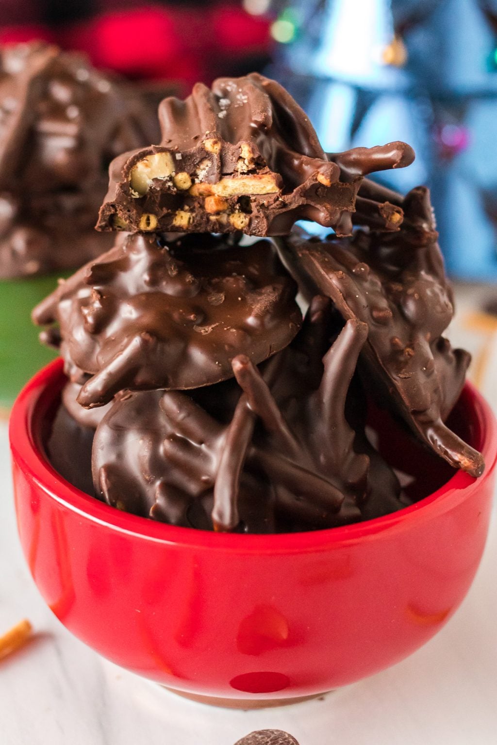 NoBake Chocolate Peanut Butter Haystack Cookies